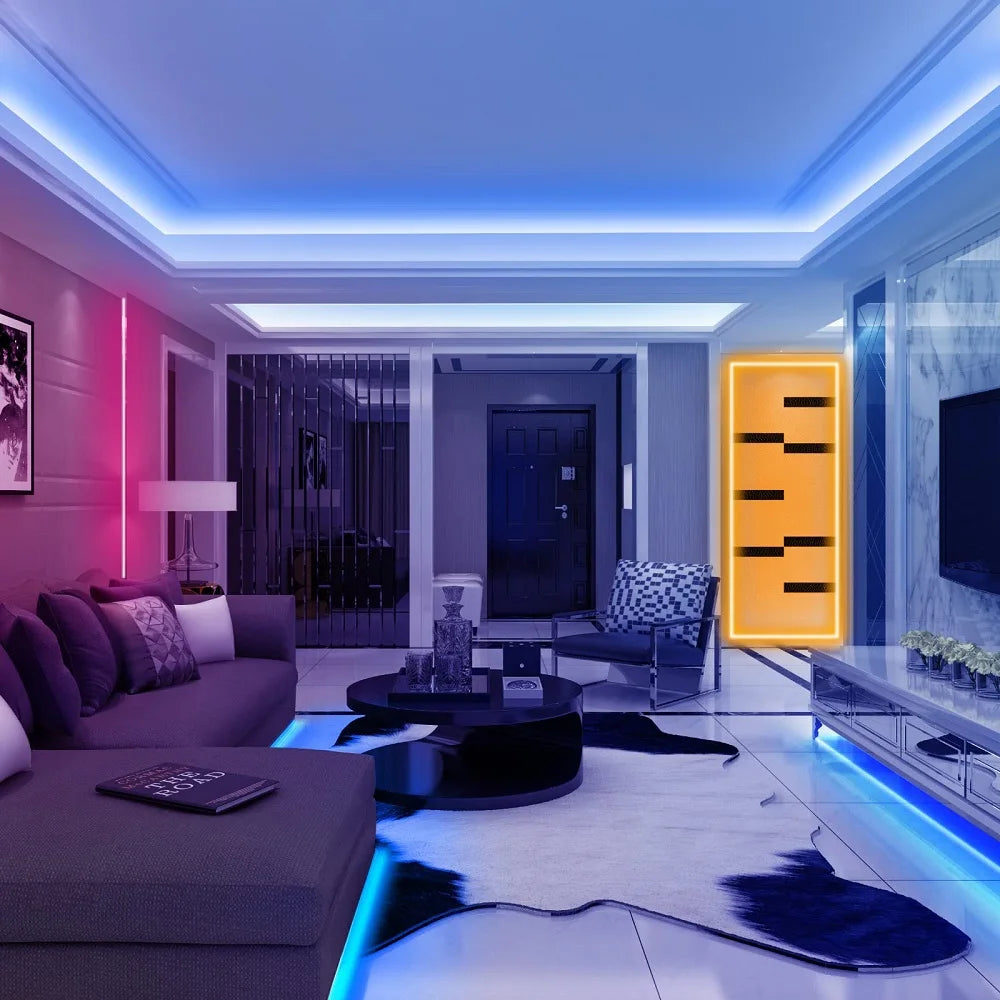 Bluetooth LED Strips SMD5050 Phone Control Neon Ice Lighting with 24Key Lamp for Bedroom Decoration TV Backlight DC5V Room Decor