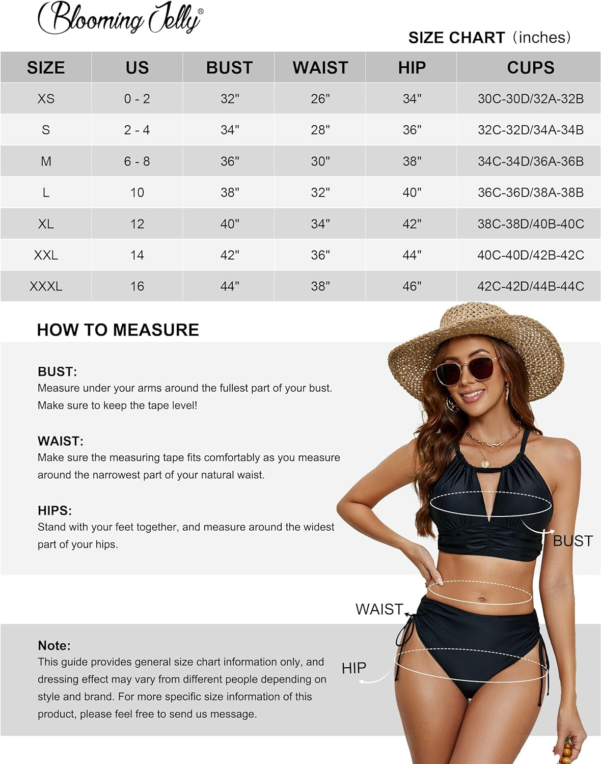Womens High Waisted Bikini High Neck Two Piece Swimsuit Cross Back High Cut Bikini